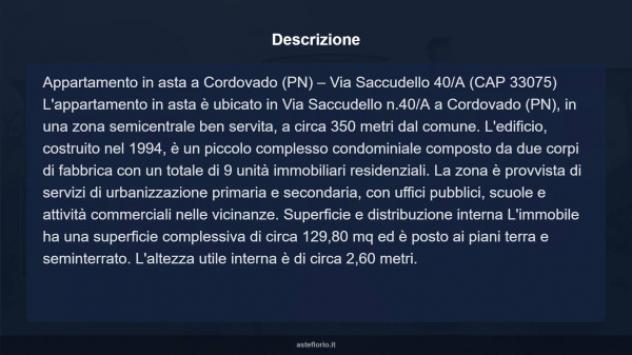 Immobile in asta di 129 m² con più di 5 locali e box auto in vendita a Cordovado - Foto 10