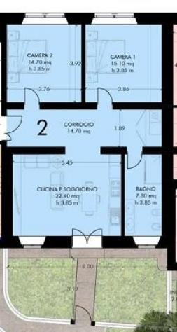 Appartamento in vendita a Pisa 96 mq Rif: 1356736 - Foto 3