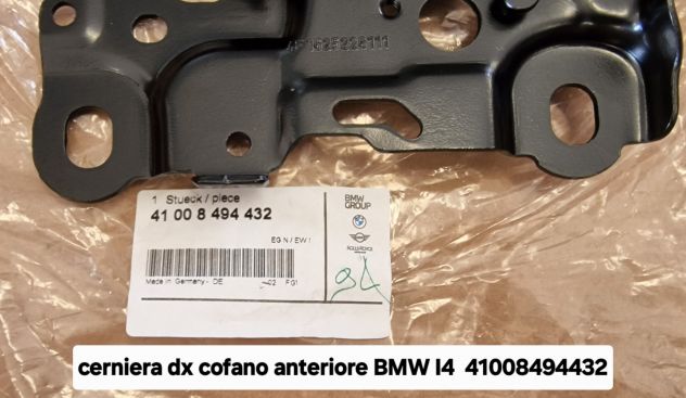 Cerniere dx e sx cofano anteriore BMW I4 ed altre BMW - Foto 2