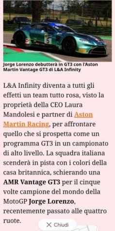 Aston Martin Vantage Coupe GT3 (ex Jorge Lorenzo) IVA DEDUCIBILE - Foto 8