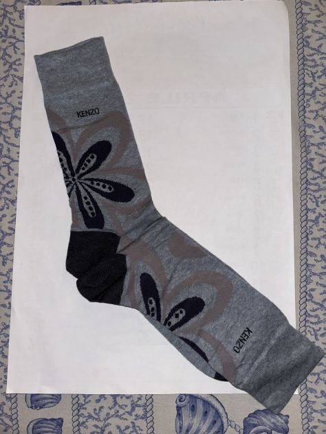 CALZE NUOVE DA UOMO IN COTONE FIRMATE ORIGINALI KENZO,MADE IN ITALY,N’42-44 - Foto 8