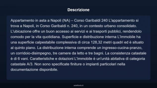 Immobile in asta di 128 m² in vendita a Napoli - Foto 3