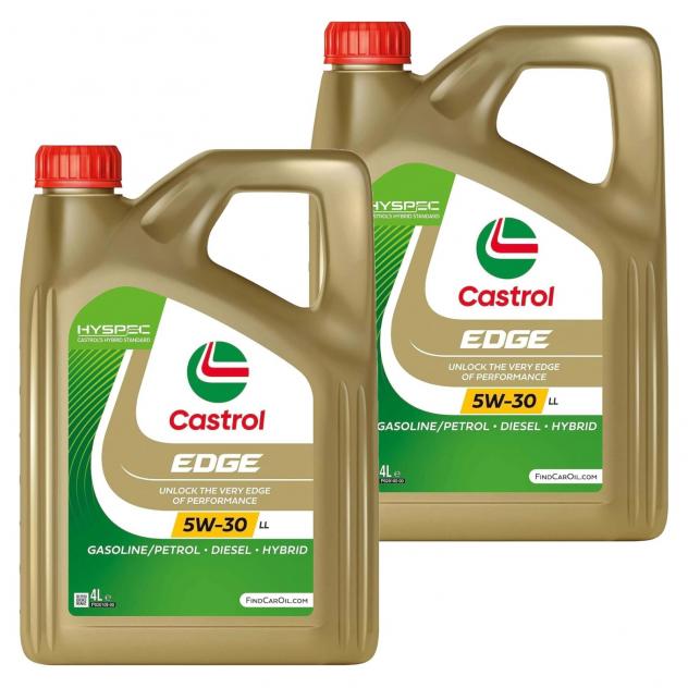 8 Litri Castrol EDGE 5W30 LL Olio Motore Sintetico