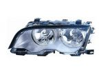 FARO DESTRO 2H7 CON MOTORE ELETTRICO BMW SERIE 3 E46 CC 2001 PARABOLA SILVER