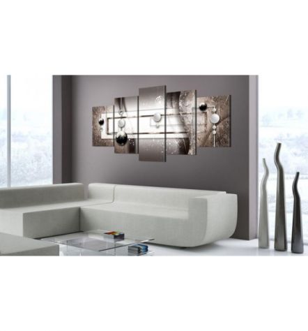 Quadro Geometrico - Beige - Cm.100x50 E 200x100 ARREDALACASA - Foto 2