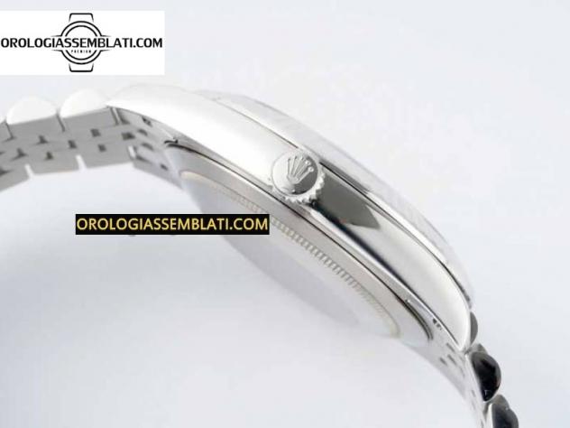 REPLICA ROLEX DATEJUST 41 SS LUNETTA SCANALATA 1:1 BEST EDITION ACCIAIO 904L GRIGIO VERDE QUADRANTE ROMANO SUL BRACCIALE JUBILEE 3235 - Foto 13