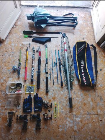 Lotto Canne da pesca Trota mare lago Spinning Fiume torrente Attrezzatura fondo