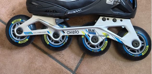 Pattini in linea Oxelo Fit 5 Junior Taglia 35/38 - Foto 2