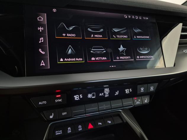Audi A3 SPORTBACK 30 1.0 TFSI MHEV S-TRONIC LED CARPLAY V.PRIVACY C.18 AUTO UFFICIALE AUDI 1 PROPRIETARIO - Foto 4
