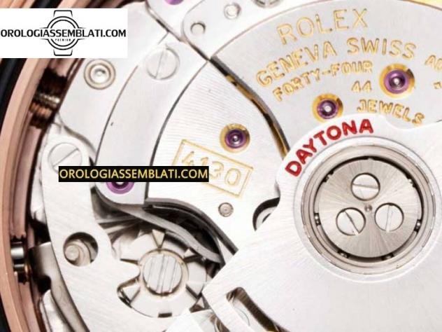 Rolex Replica DAYTONA 116505 QUADRANTE CIOCCOLATO BEST EDITION 1:1 SU BRACCIALE RG SA4130 - Foto 7