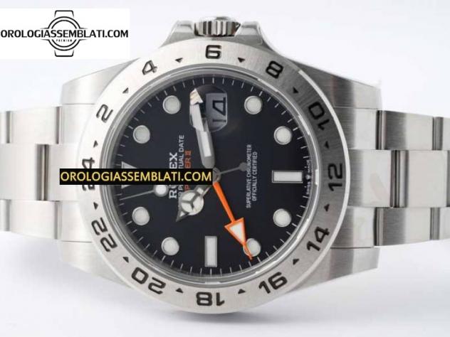Rolex Replica EXPLORER II 42MM 216570 NERO 904L SS 1:1 BEST EDITION QUADRANTE NERO SUL BRACCIALE 3285 V4 - Foto 15