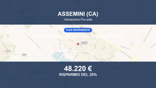 Immobile in asta di 207 m² con più di 5 locali in vendita a Assemini