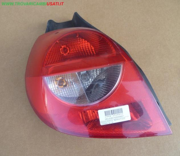 FANALE POST.S. RENAULT CLIO (C85/B85) 3p / 5p Parti elettriche Fanaleria Fanali Fanale post. sx. RENAULT - CLIO III 3/5 P - 01-07-2005 - 01-04-20