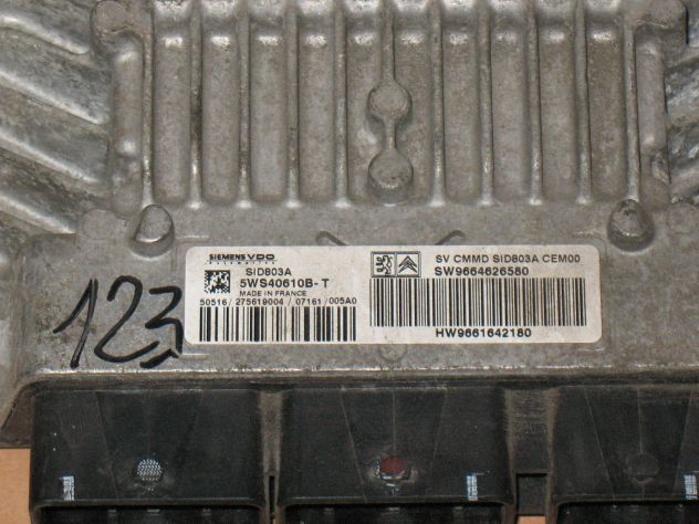 5WS40610B-T 9664626580 ECU CITROEN PEUGEOT SID803A 5WS40610B-T 9661642180 - Foto 2