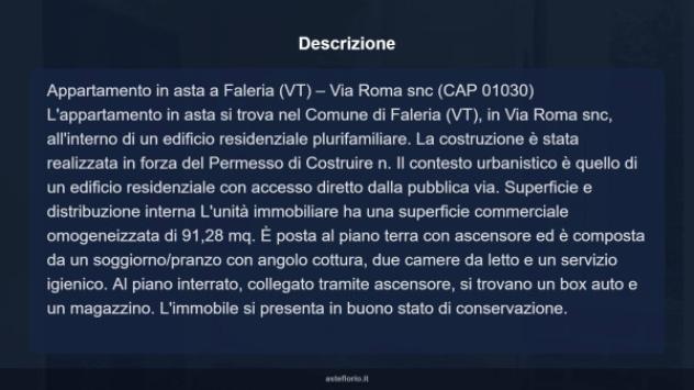 Immobile in asta di 91 m², box auto in vendita a Faleria - Foto 5