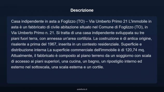 Immobile in asta di 120 m² in vendita a Foglizzo - Foto 3