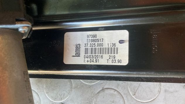 Alzacristallo anteriore DX Fiat 500L del 2016 (51980517) - Foto 3