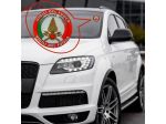 VETROFANIA ADESIVO TRICOLORE PER AUTO MOTO PRIVATA VIGILI DEL FUOCO