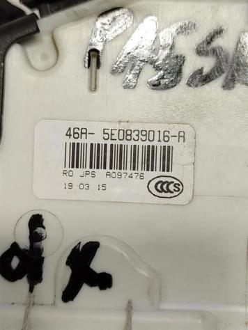 SERRATURA POSTERIORE DESTRA VOLKSWAGEN Passat Variant B8 (3G5, CB5) 5E0839016-A DCX (14) - Foto 2