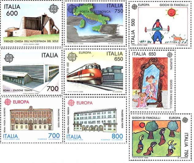 ITALIA francobolli 1970-2001 serie: EUROPA - Foto 6