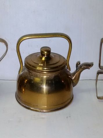 piccoli ninnoli vintage in ottone - caffettiere antiche - Foto 3