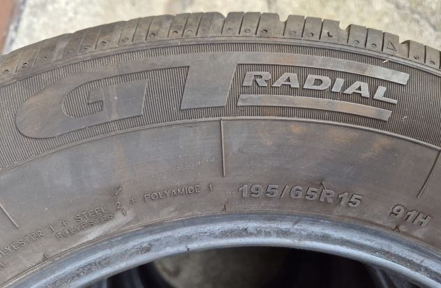 Pneumatici usati nr. 4 GT RADIAL 4 STAGIONI 195/65R15 91H DOT 13A - Foto 4