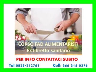 Corso HACCP - ALIMENTARISTI (RISCHIO I II III ) "ONLINE"  - IN TUTTA ITALIA