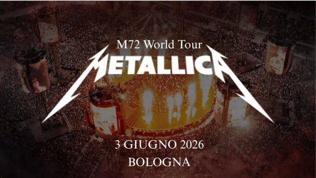 4 biglietti per il concerto dei Metallica del 3 giugno a Bologna.