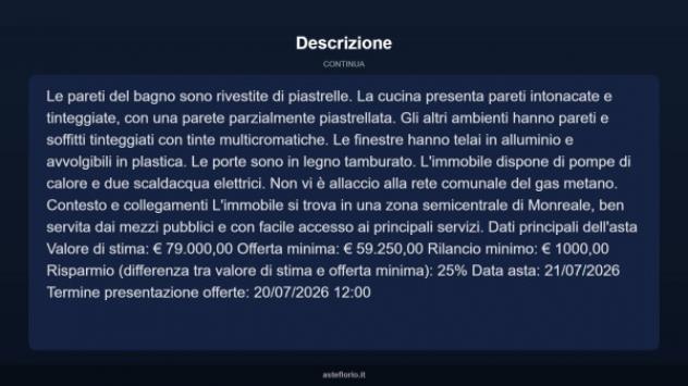 Immobile in asta di 197 m² in vendita a Monreale - Foto 16