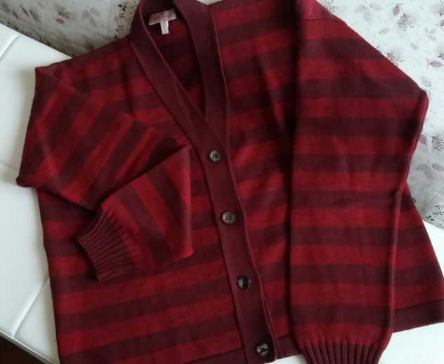 CARDIGAN CORTI BLU E ROSSO ROMEO GIGLI - Foto 4