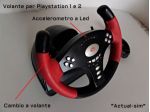 Volante per Playstation 1 e 2, (con cambio allo sterzo) anno 2001