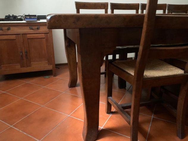 TAVOLO LEGNO MASSELLO 12 SEDIE - Foto 5