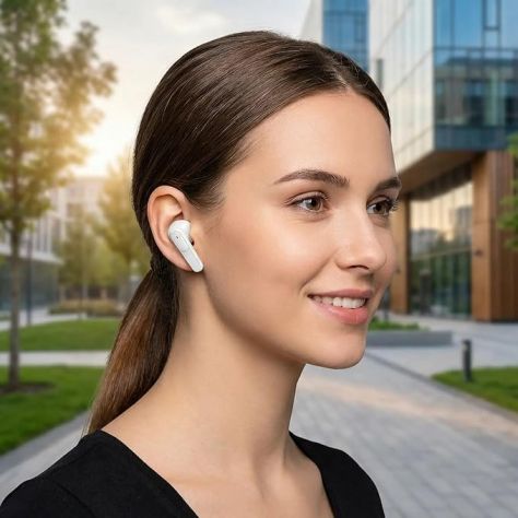 Cuffie Bluetooth ANC display 50h traduzione 24 lingue IPX impermeabili NERO - Foto 3