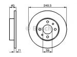 Disco Freno Bosch 0986478342 Alfa, Fiat, Lancia