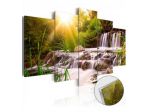 Quadro Con Vetro Acrilico Nelle Cascate Cm.100x50 E 200x100
