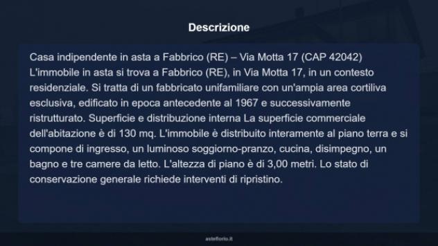 Immobile in asta di 130 m² in vendita a Fabbrico - Foto 11