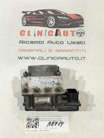 CENTRALINA ABS DACIA Duster 1° Serie 8200846463 0265232384 0265800903 K4HF6 benzina 1598 (1017) - Foto 3
