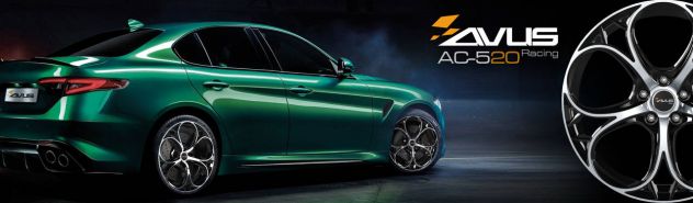 Cerchi lega 19 modello AVUS AC-520 Black Pol Alfa Giulia Stelvio Giulietta - Foto 6