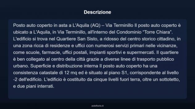 Immobile in asta di 12 m² in vendita a L'Aquila - Foto 9