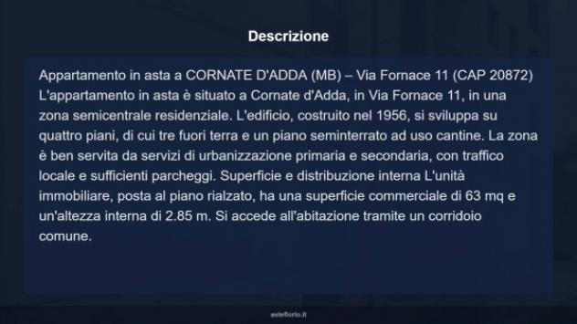 Immobile in asta di 63 m² in vendita a Cornate d'Adda - Foto 6