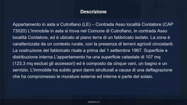 Immobile in asta di 123 m² in vendita a Cutrofiano - Foto 12