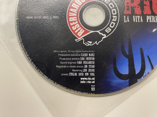 CD singolo promo Rio, La vita perfetta, Marco Ligabue e Fabio Mora - Foto 4