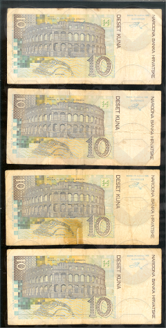 CROAZIA banconote da 10 Kuna del 1995 - Foto 3