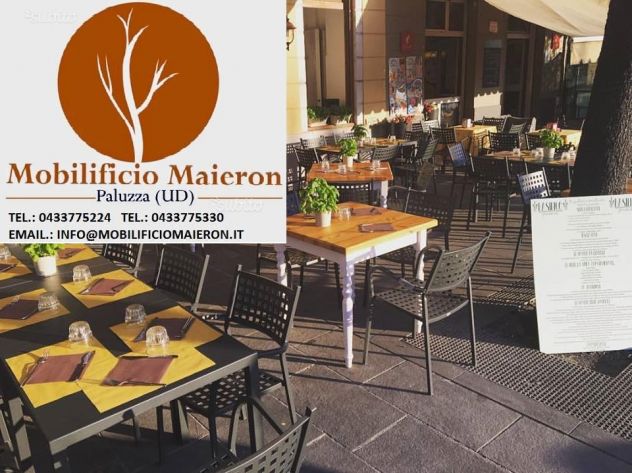 Set Agrigento Sedie Tavoli Bar Ristorante Pizzerie Stile Shabby Chic Country - Foto 8