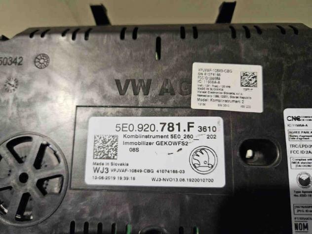 KIT CENTRALINA MOTORE SKODA Octavia S.Wagon 5° Serie (5E5) 5Q0937084DB diesel 2.0 (1620) - Foto 2