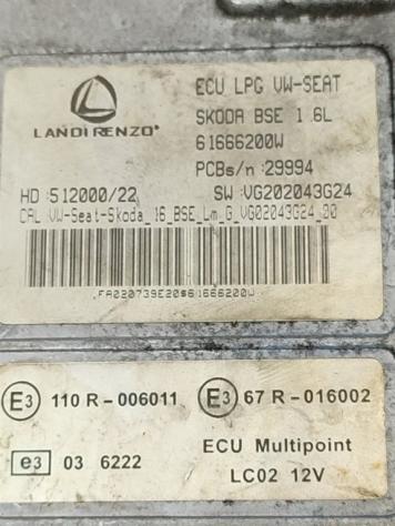 CENTRALINA MOTORE SEAT Altea Berlina 61666200W 512000/22 BSE benzina 1595 (04) - Foto 2