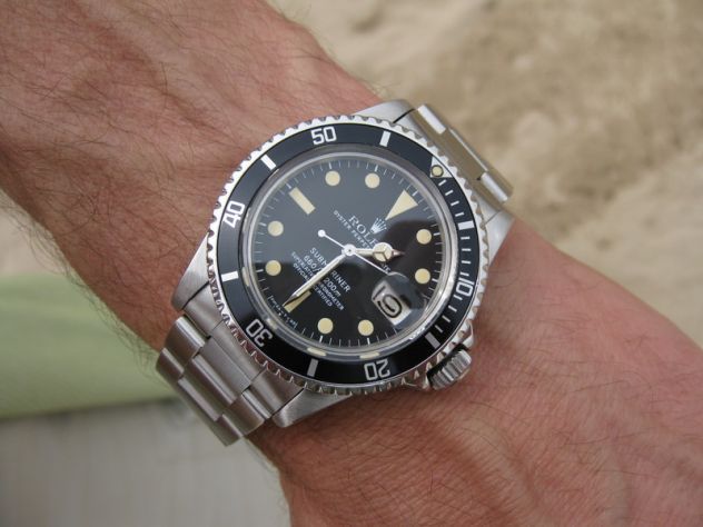 Orologio Submariner 1680 vintage 1975 40mm Quadrante Nero