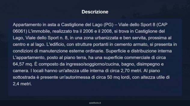 Immobile in asta di 64 m², box auto in vendita a Castiglione del Lago - Foto 8