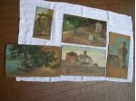 Antico quadro dell'800, dipinto ad olio su tavoletta dell’800