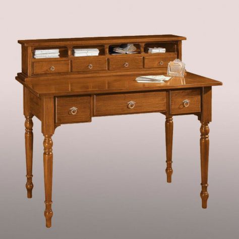 Scrittoio In Legno 7 Cassetti 4 Vani Giorno Camere da Lett Arte Povera cod 11002